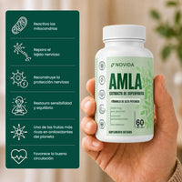 Beneficios de Novida Amla: energía celular, nervios, defensas y bienestar general