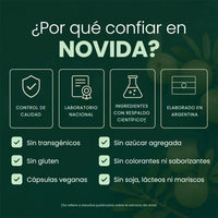 Control de calidad de Novida Amla: laboratorio nacional, ingredientes con respaldo científico, elaborado en Argentina
